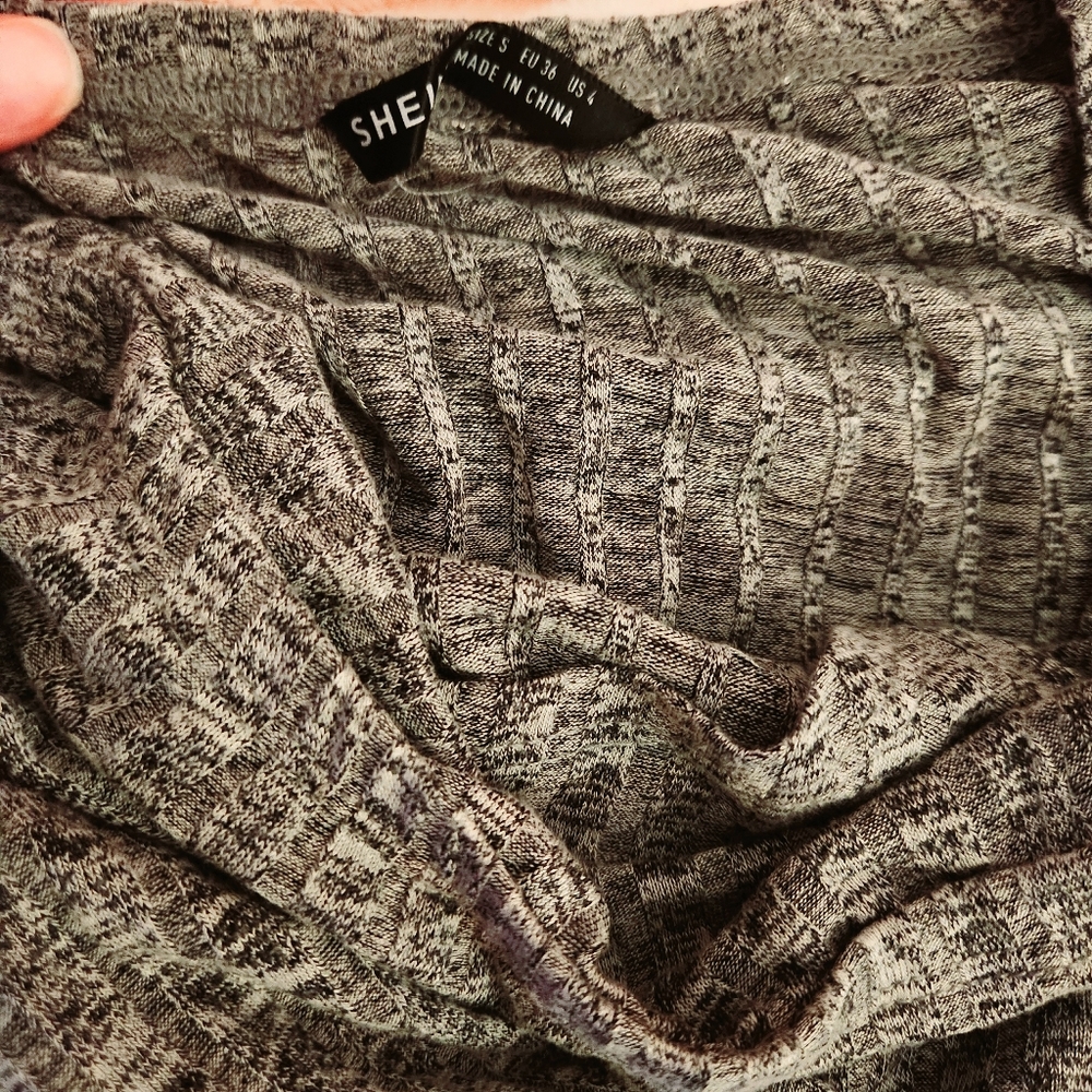 Grey Ribbed Bodysuit - Picture 3 of 3